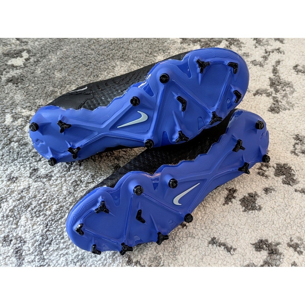 Nike Phantom GX Elite Dynamic Fit FG Soccer Cleats Black Blue Kids Youth Sz‎ 6.5 - Picture 4 of 6